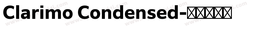 Clarimo Condensed字体转换